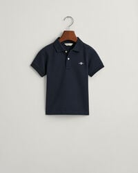 tricou polo shield piqué pentru copii - albastru seară