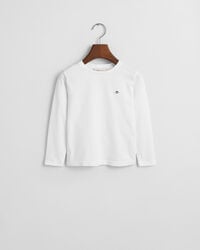 tricou cu mânecă lungă shield pentru copii - alb