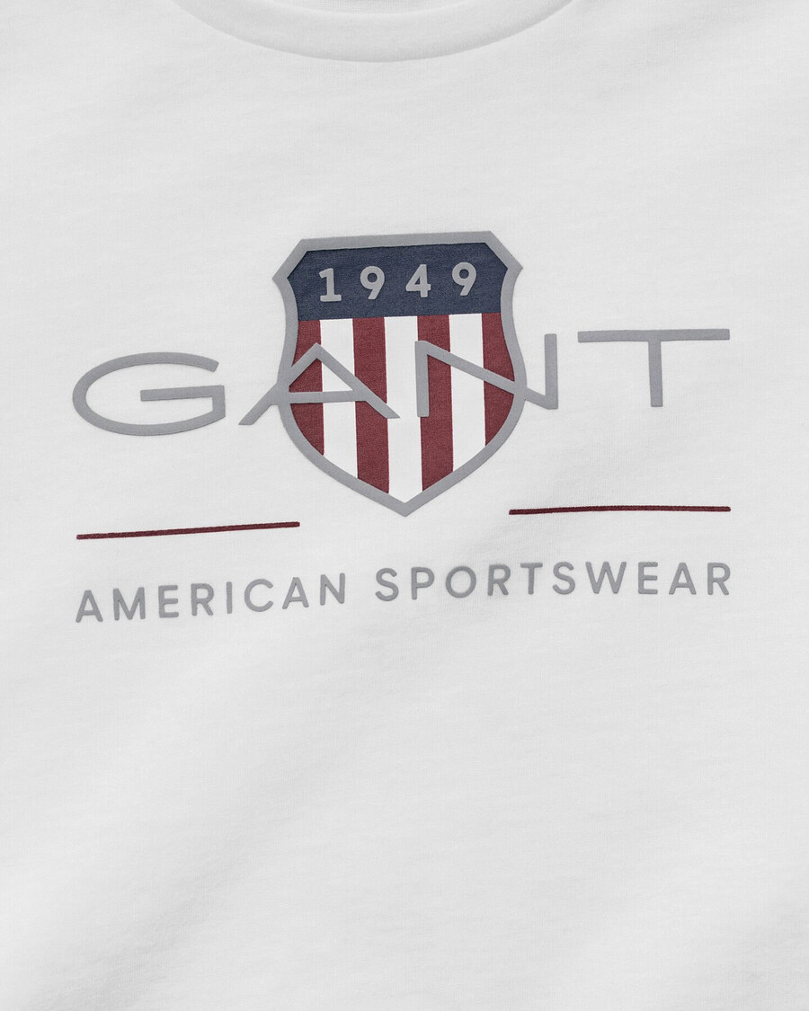 tricou pentru copii archive shield - alb