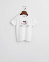 tricou pentru copii archive shield - alb