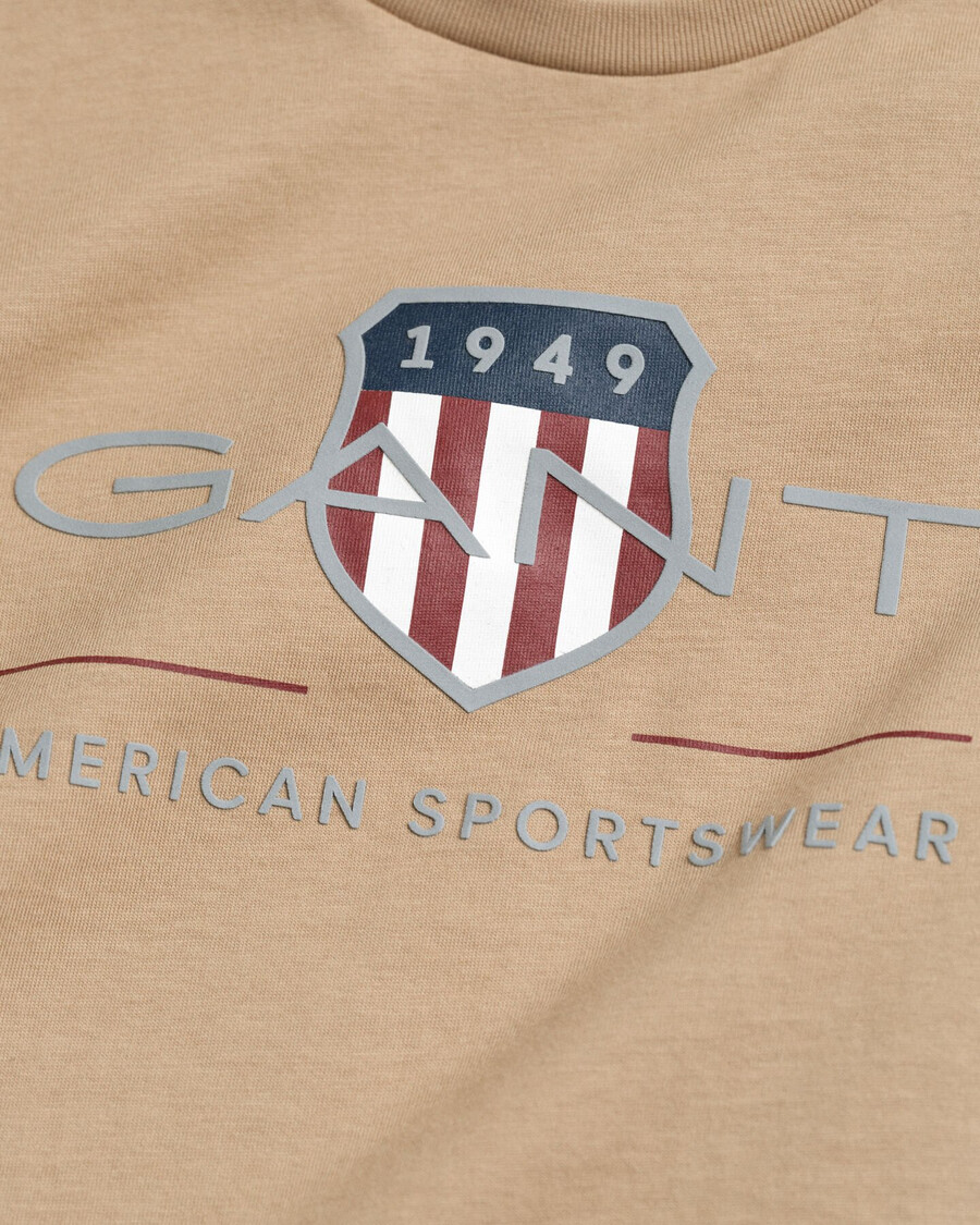 tricou cu mânecă lungă archive shield pentru copii - kaki închis