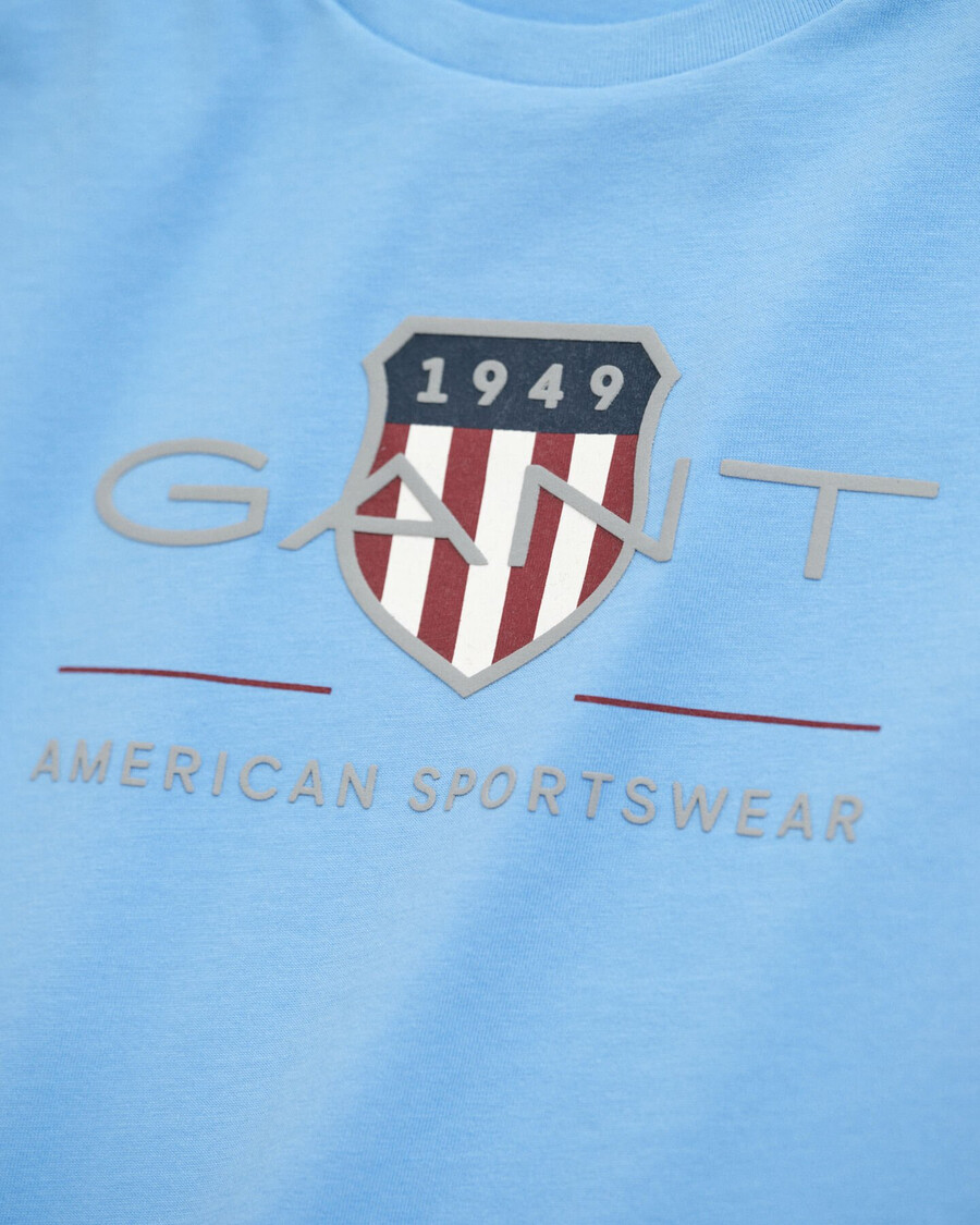 tricou cu mânecă lungă archive shield pentru copii - albastru vis