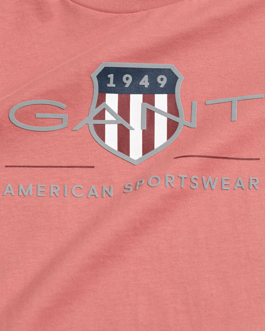 tricou cu mânecă lungă archive shield pentru copii - cărămidă decolorată