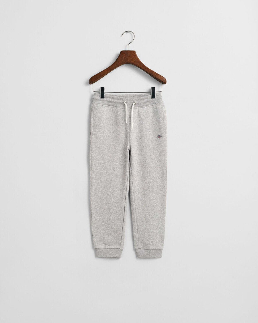 pantaloni de trening shield pentru copii - gri deschis melange