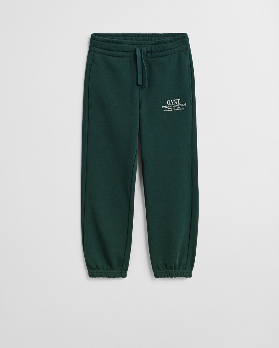 pantaloni de trening grafici pentru copii - verde tartan