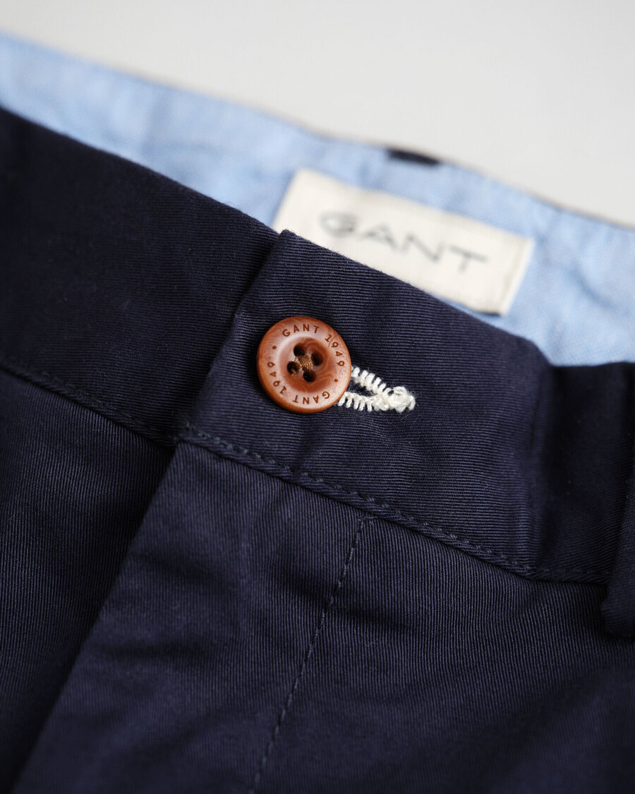 pantaloni chino croială regulată pentru copii - bleumarin