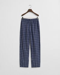 pantaloni de pijama din flanel cu carouri pentru adolescenți - albastru persan