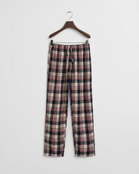 pantaloni de pijama din flanel cu carouri pentru adolescenți - roșu rubin