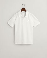 tricou polo teens shield piqué - alb