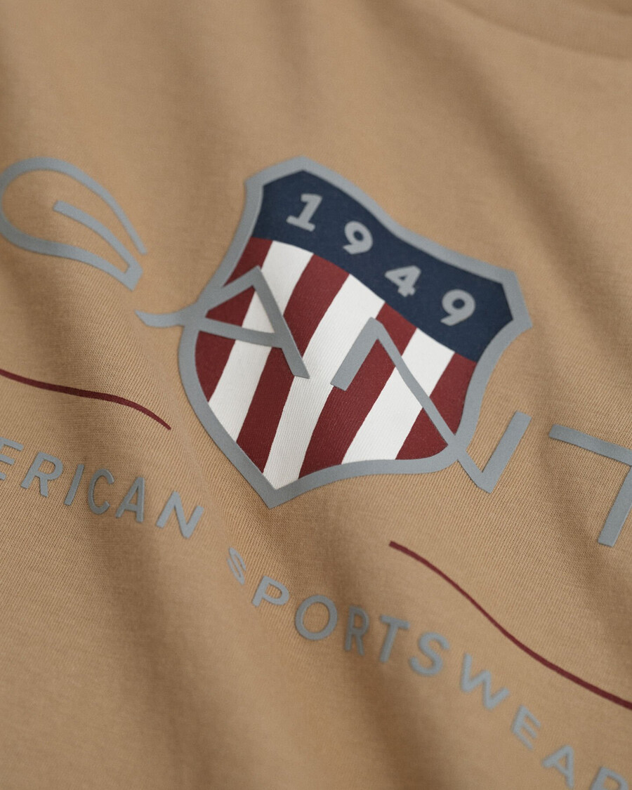 tricou teens archive shield - kaki închis