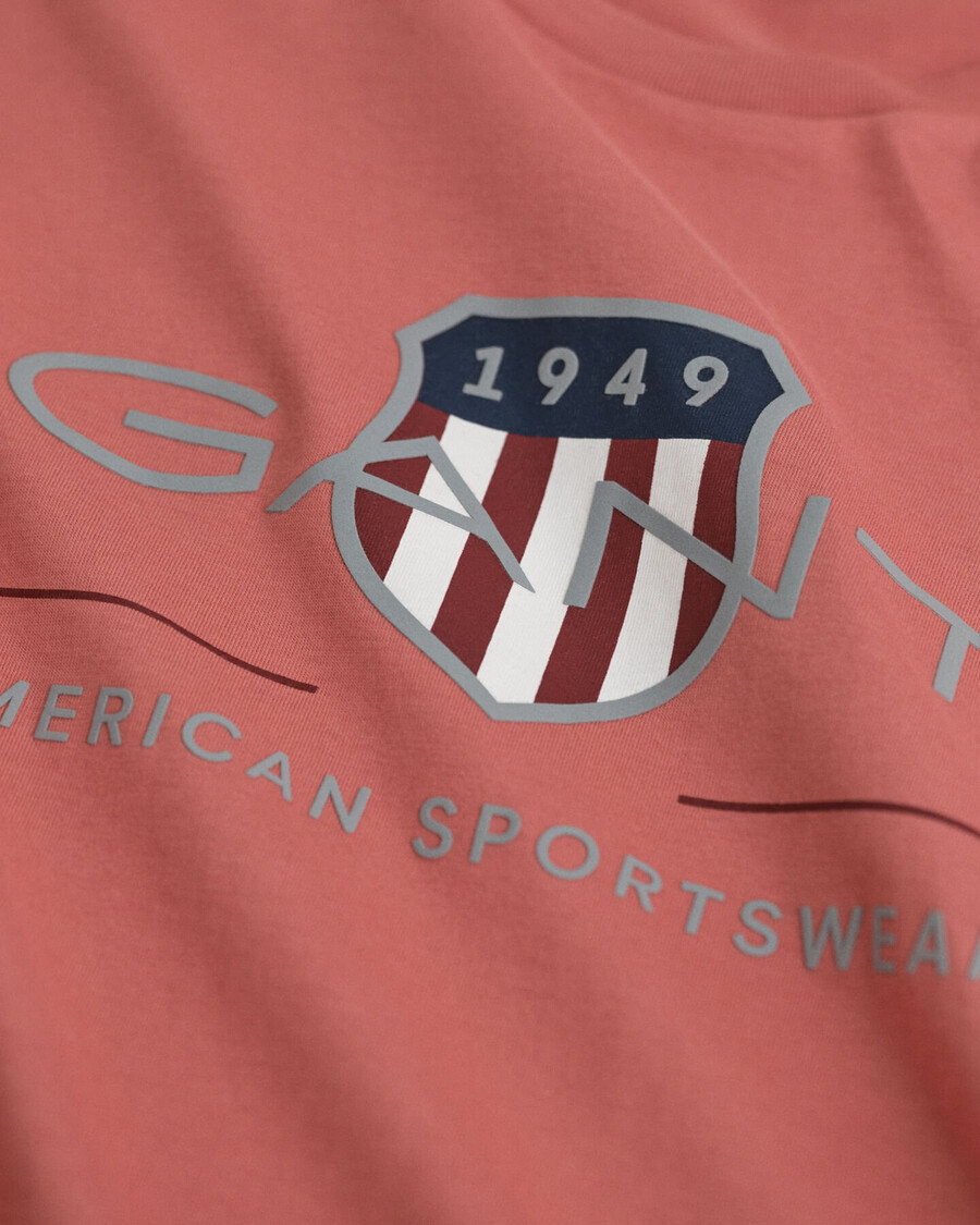 tricou teens archive shield - cărămidă decolorată