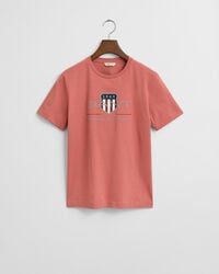 tricou teens archive shield - cărămidă decolorată