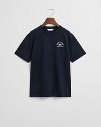 tricou grafic pentru adolescenți - albastru seară
