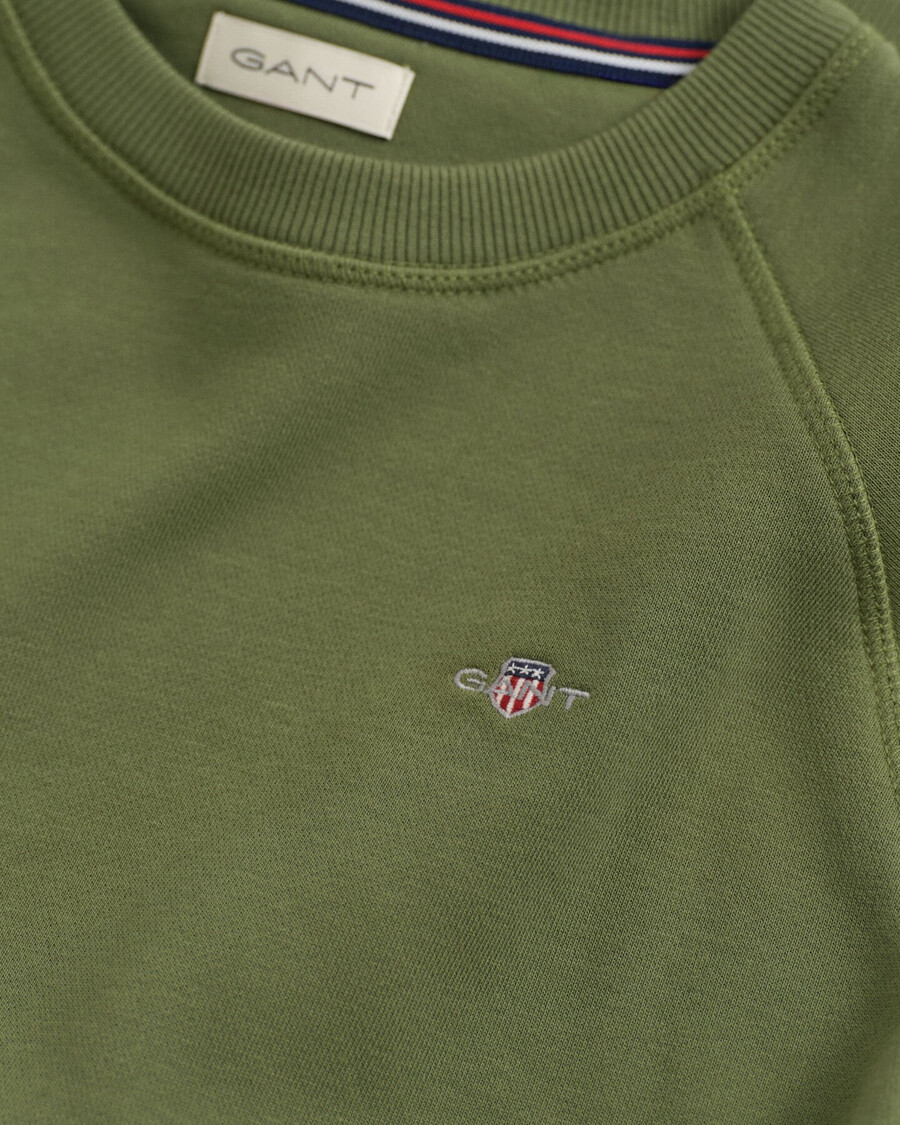 hanorac cu guler rotund teens shield - verde măsliniu