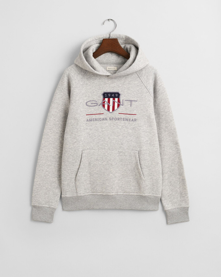 hanorac teens archive shield - gri deschis melange