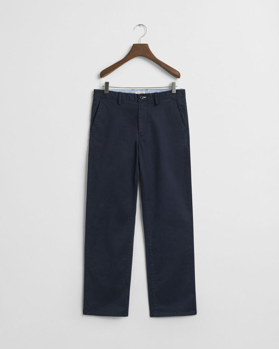 pantaloni chino relaxați pentru adolescenți - bleumarin