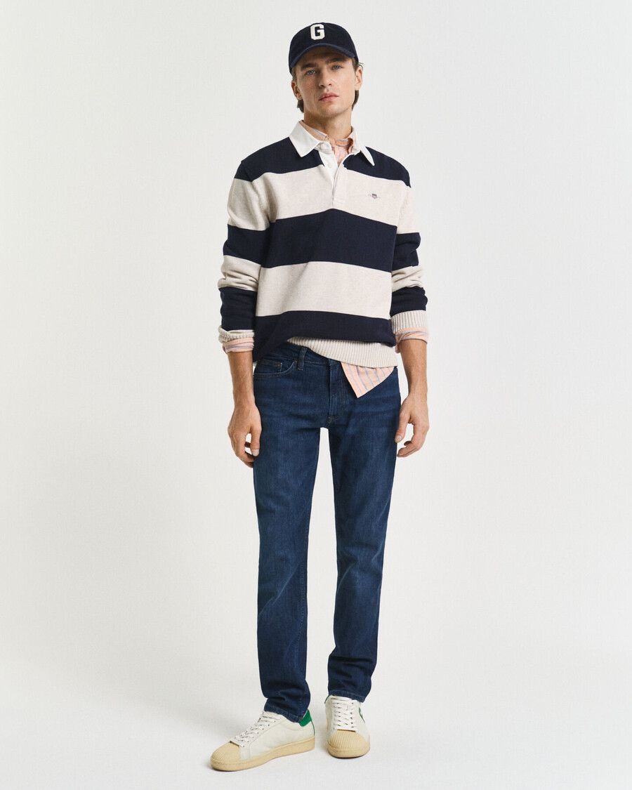 blugi slim fit - albastru Închis uzați