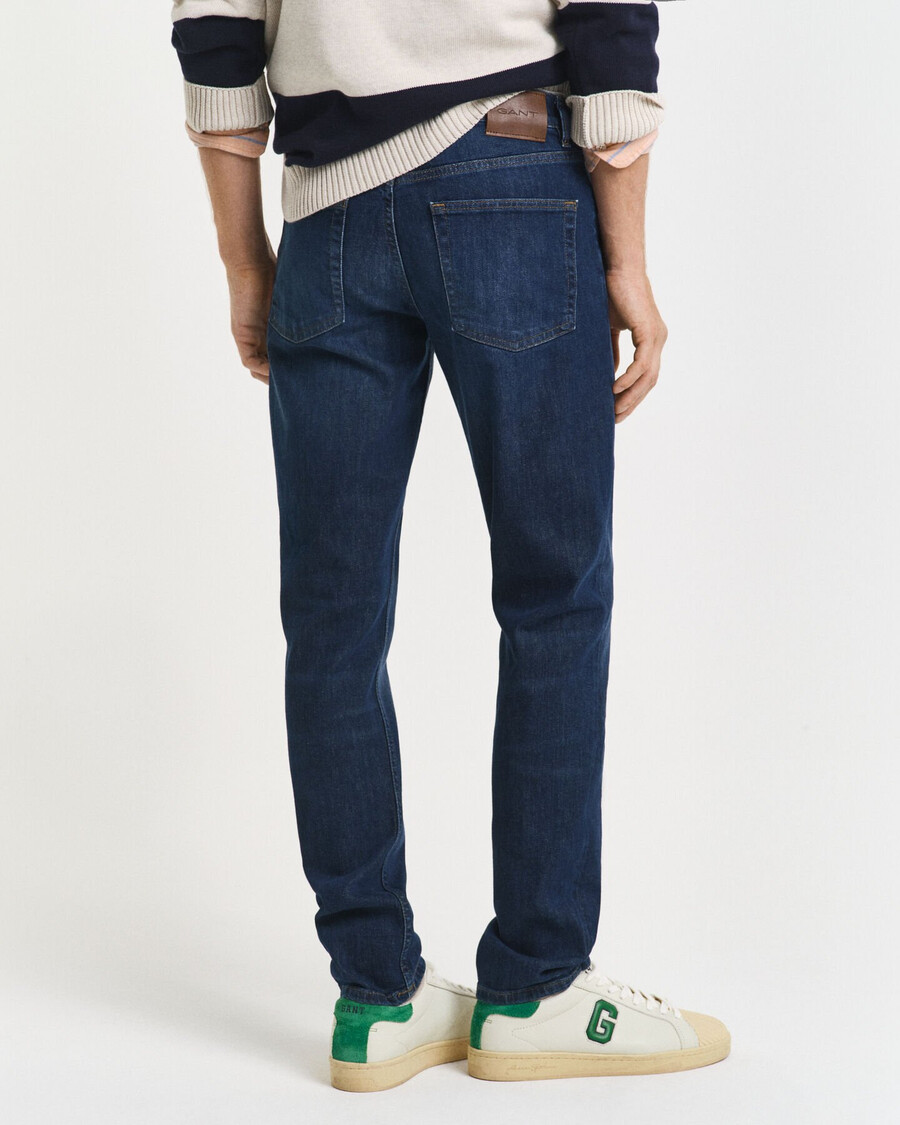 blugi slim fit - albastru Închis uzați