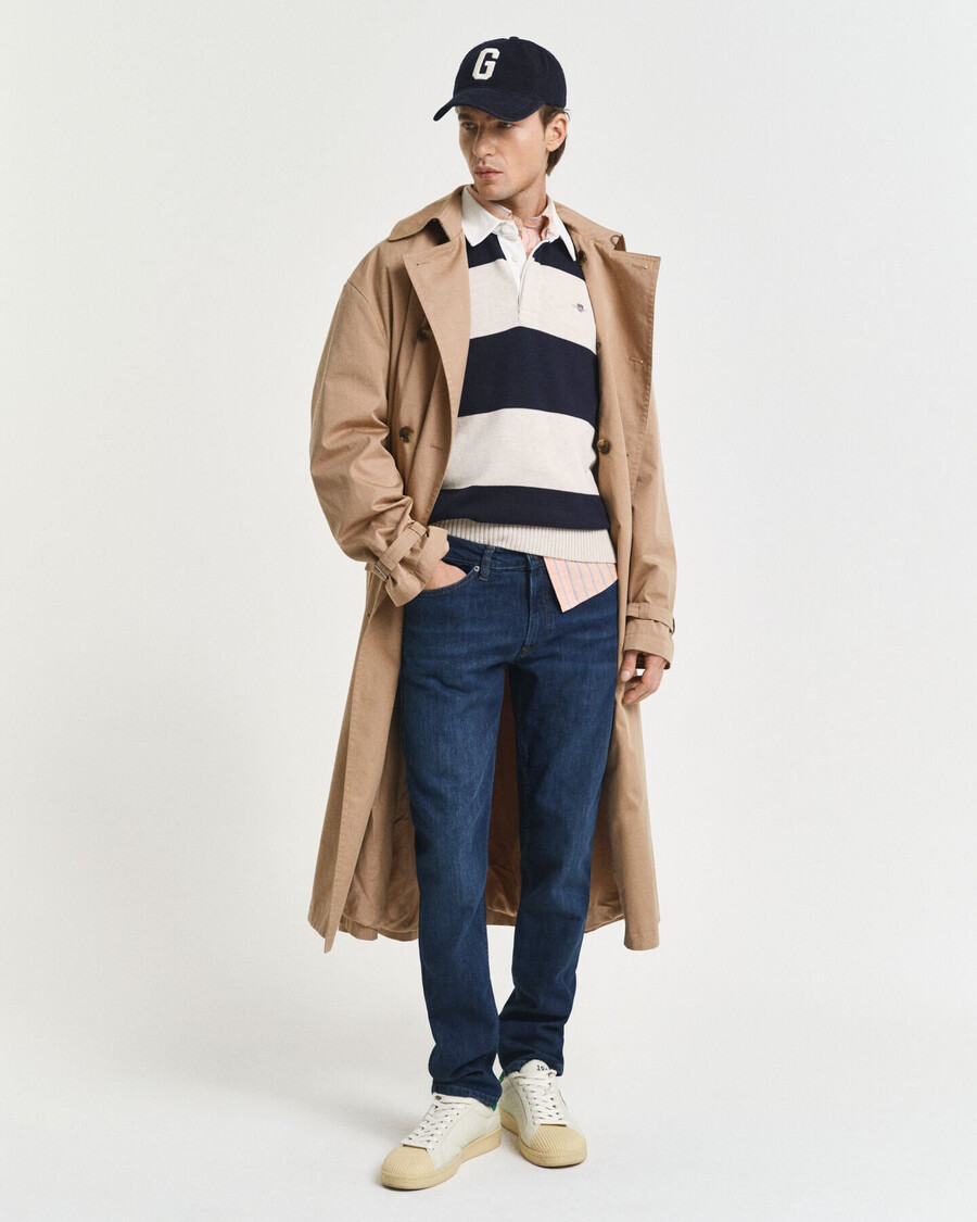 blugi slim fit - albastru Închis uzați