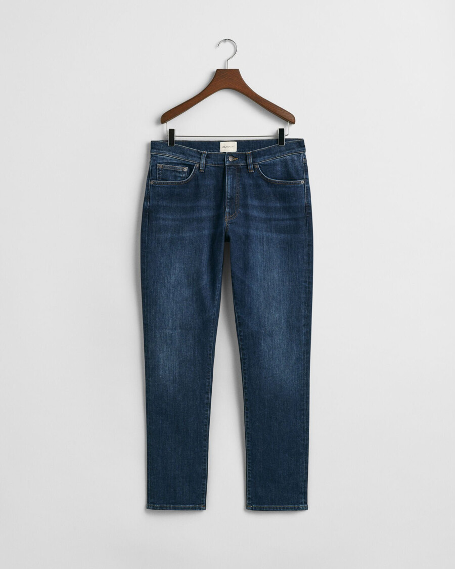 blugi slim fit - albastru Închis uzați