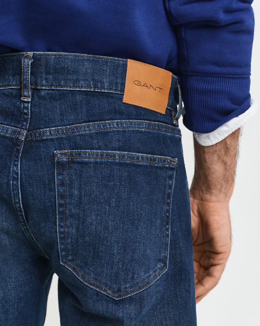 blugi regular fit - albastru Închis uzați