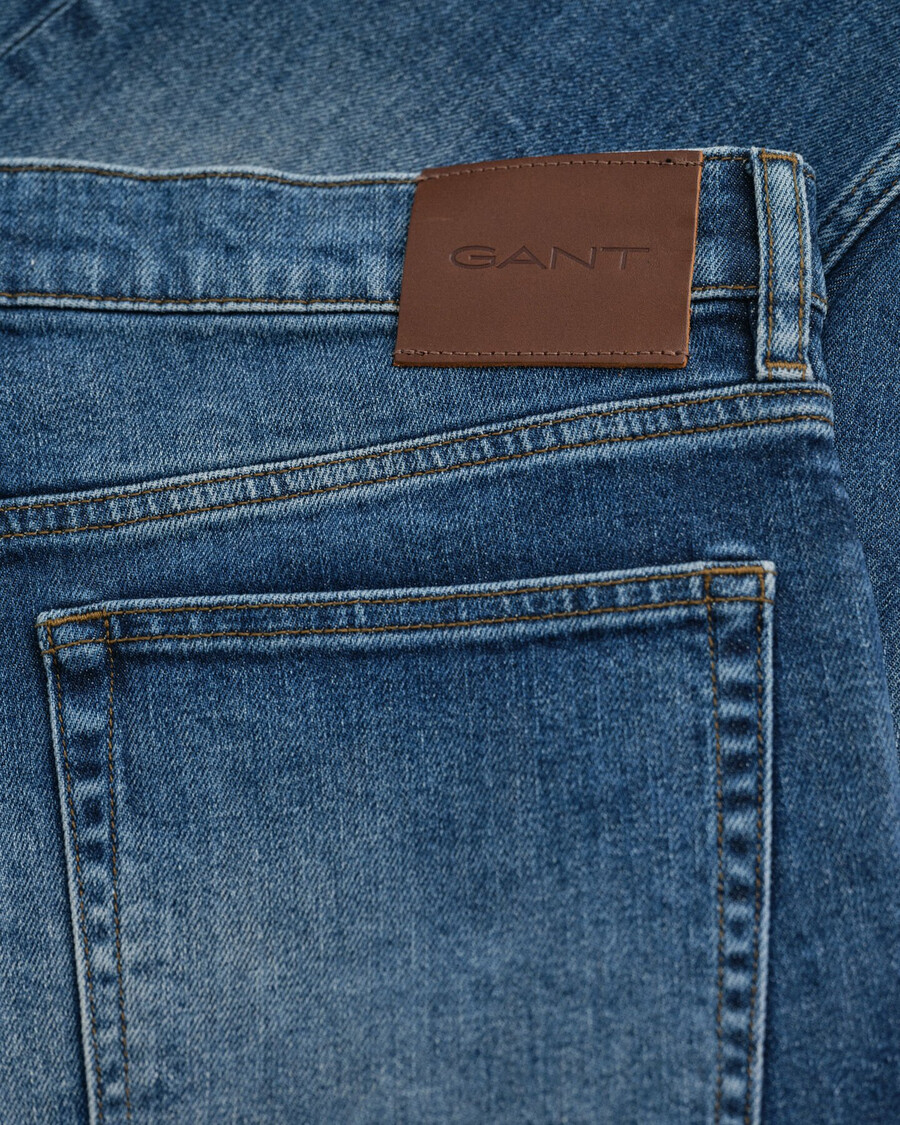 blugi regular fit - albastru mediu vintage