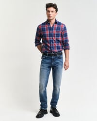 blugi regular fit - albastru mediu vintage
