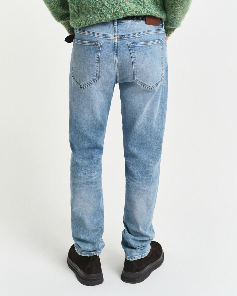 blugi regular fit - albastru deschis vintage