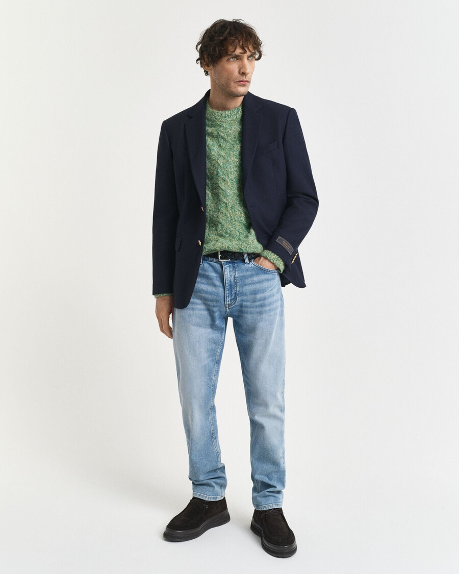 blugi regular fit - albastru deschis vintage