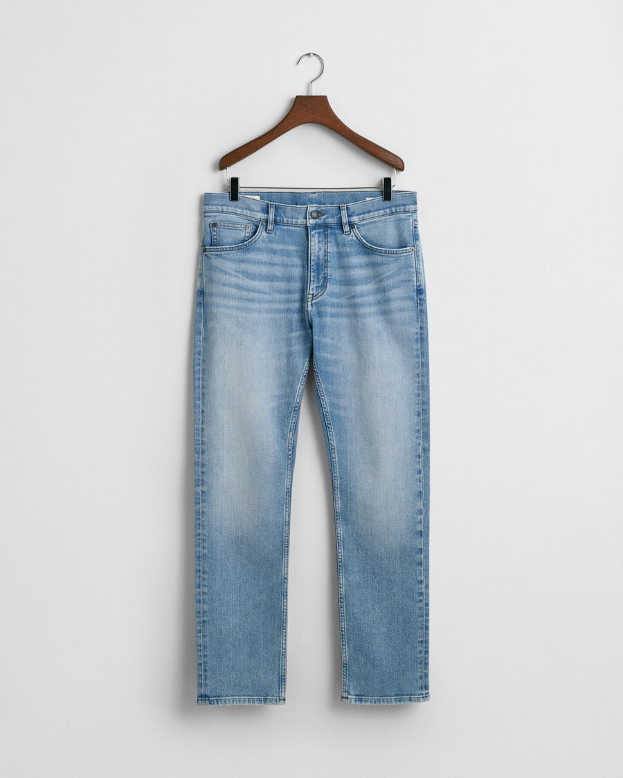 blugi regular fit - albastru deschis vintage