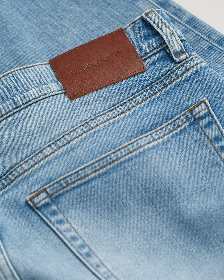 blugi regular fit - albastru deschis vintage