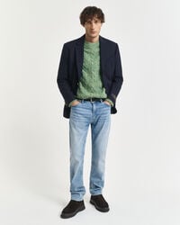 blugi regular fit - albastru deschis vintage