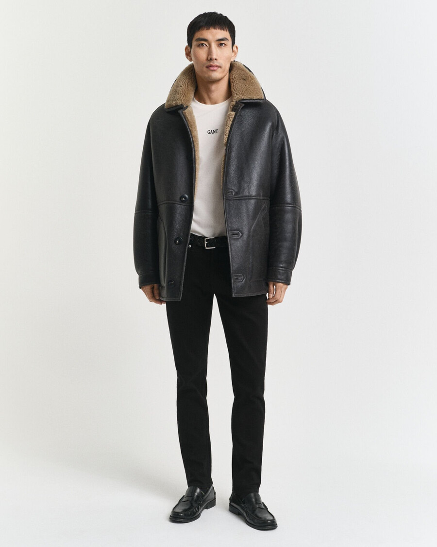 blugi negri slim fit - negru