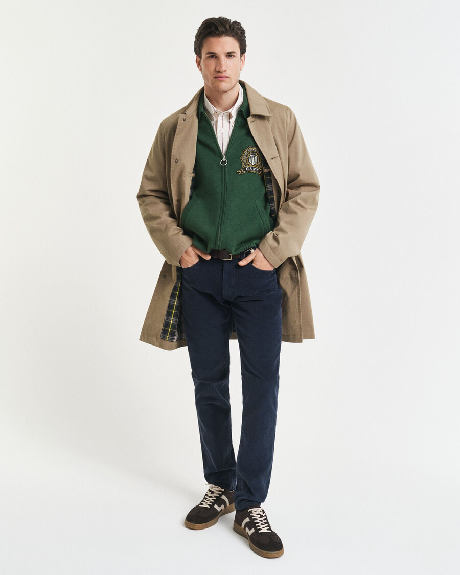 blugi din catifea reiată slim fit - albastru seară