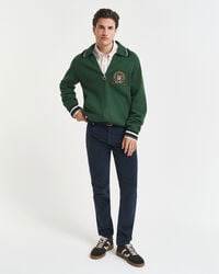 blugi din catifea reiată slim fit - albastru seară