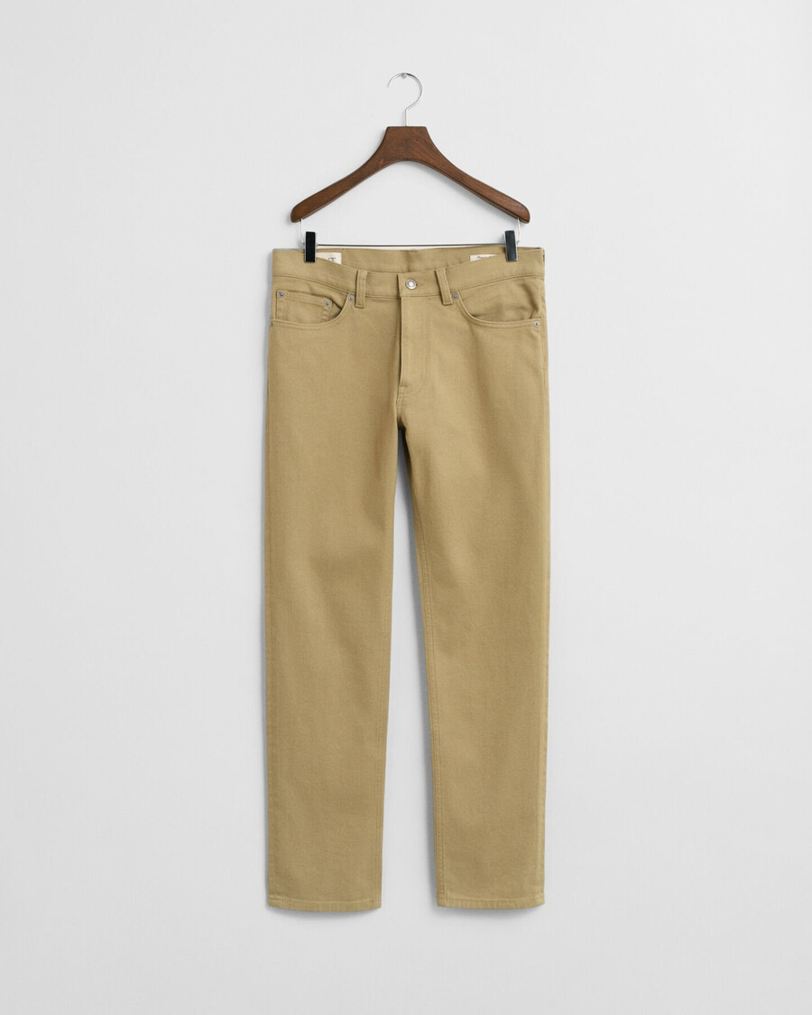 blugi regular fit soft twill - bej woody