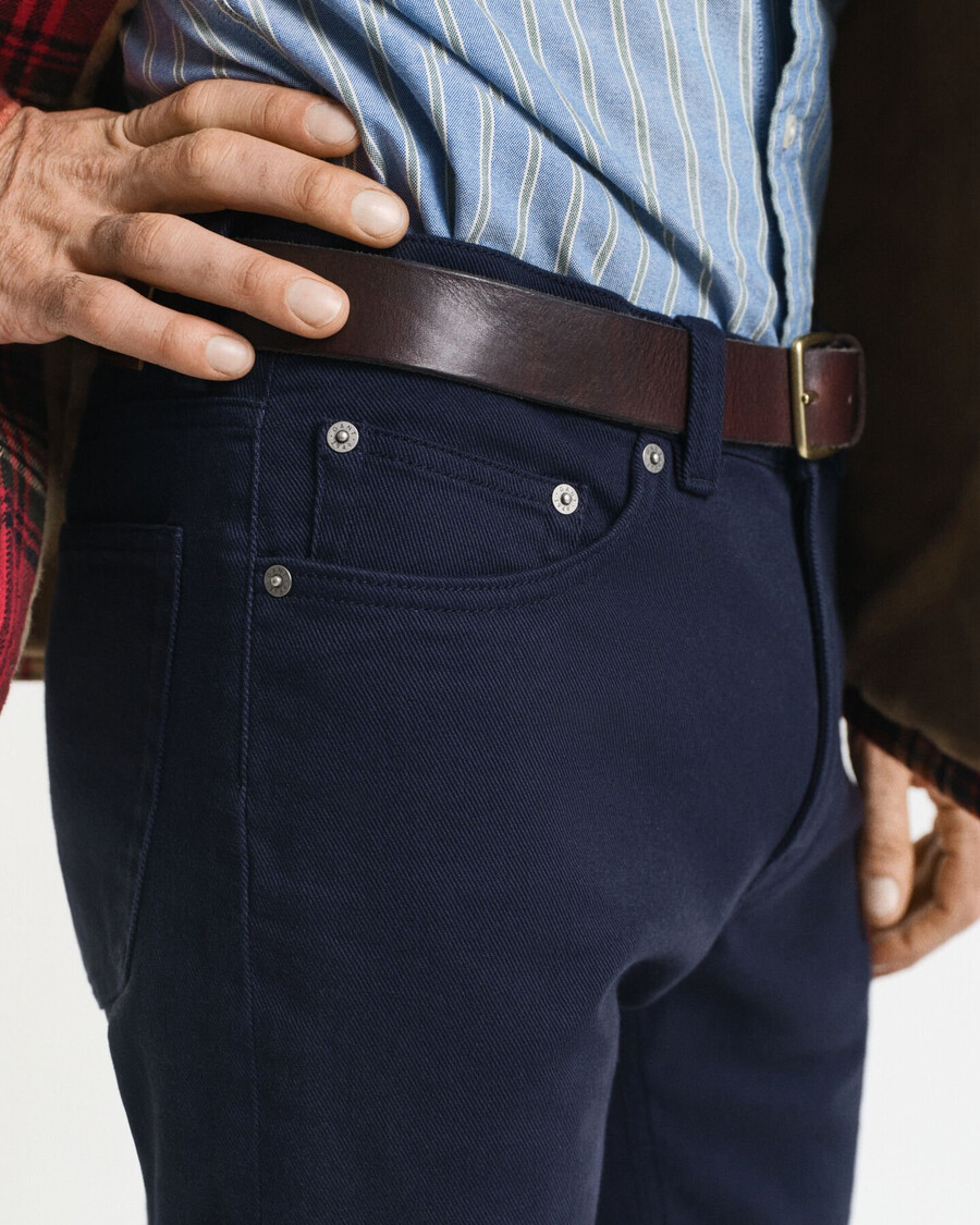 blugi regular fit soft twill - albastru seară
