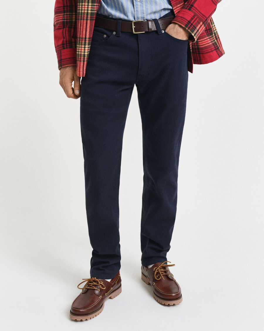 blugi regular fit soft twill - albastru seară