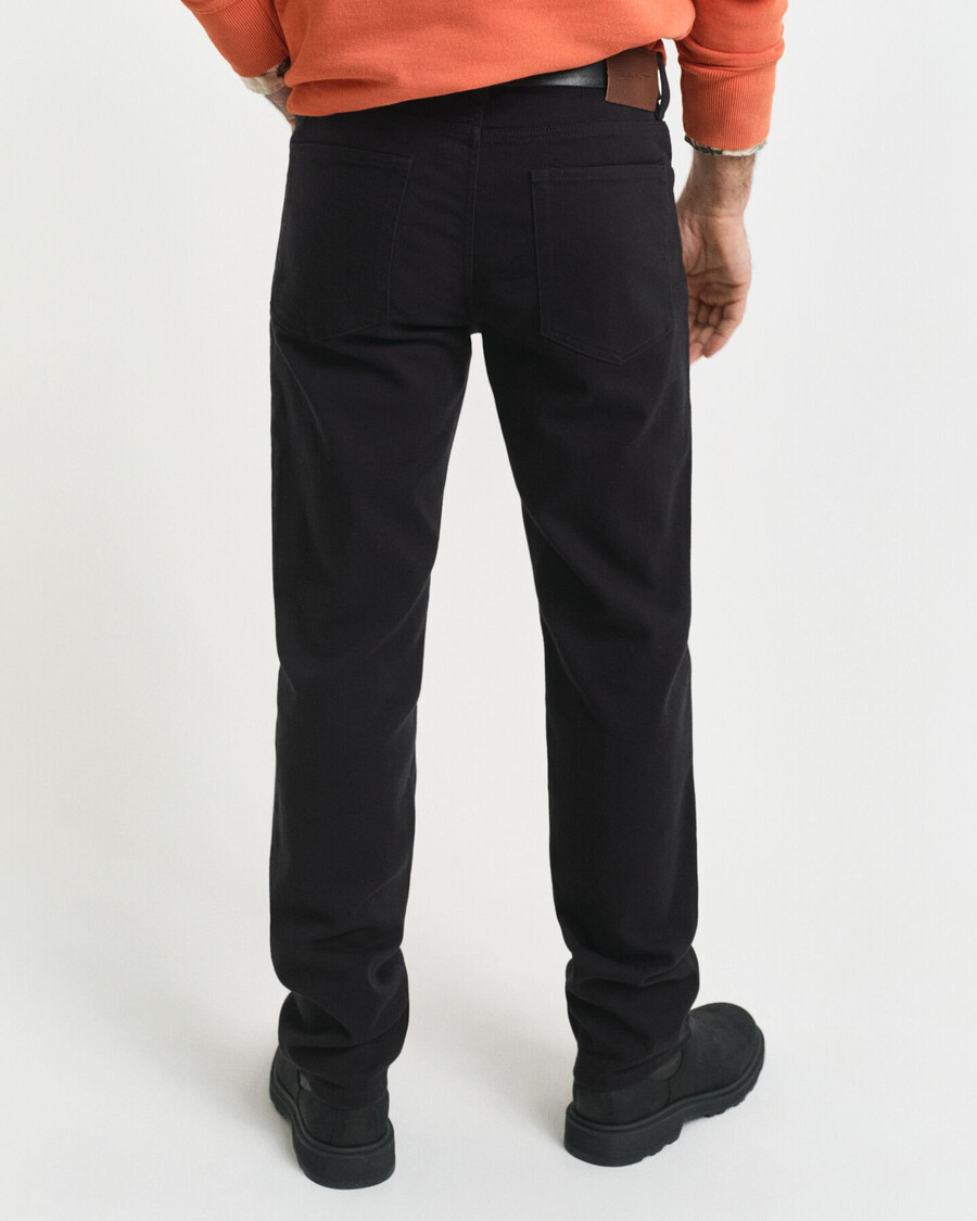 blugi din twill moale croială regulată - negru