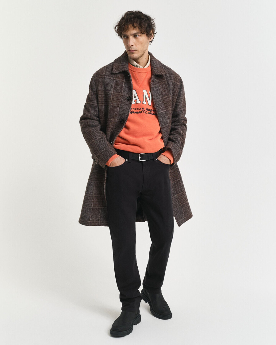 blugi din twill moale croială regulată - negru