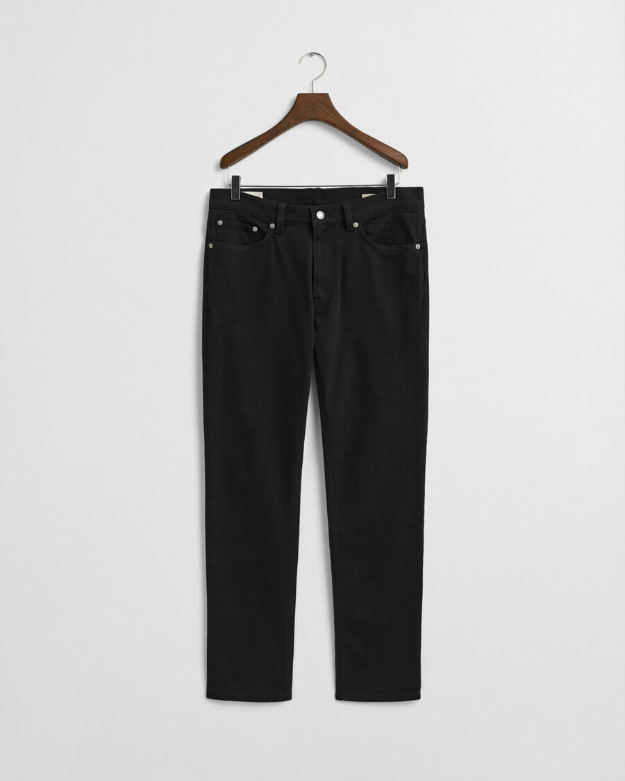 blugi din twill moale croială regulată - negru
