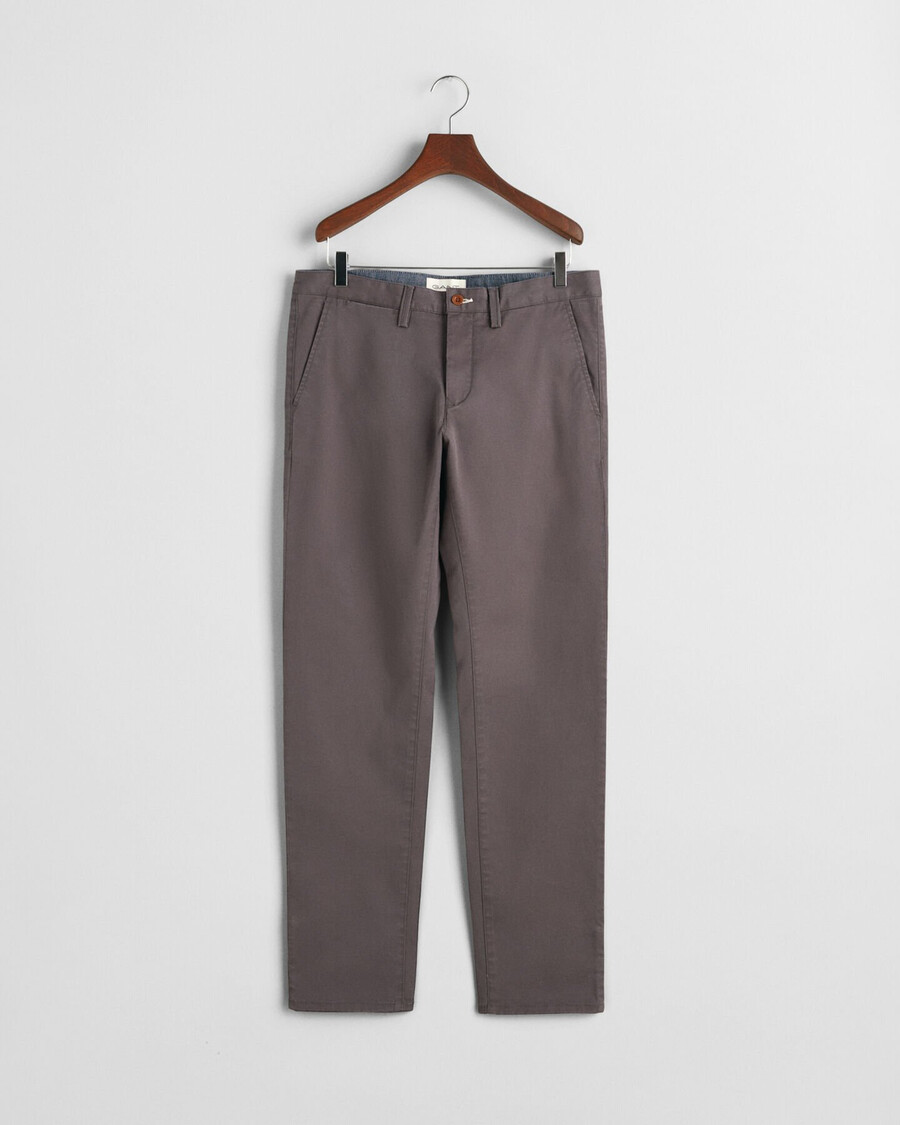 pantaloni chino slim fit twill - antracit