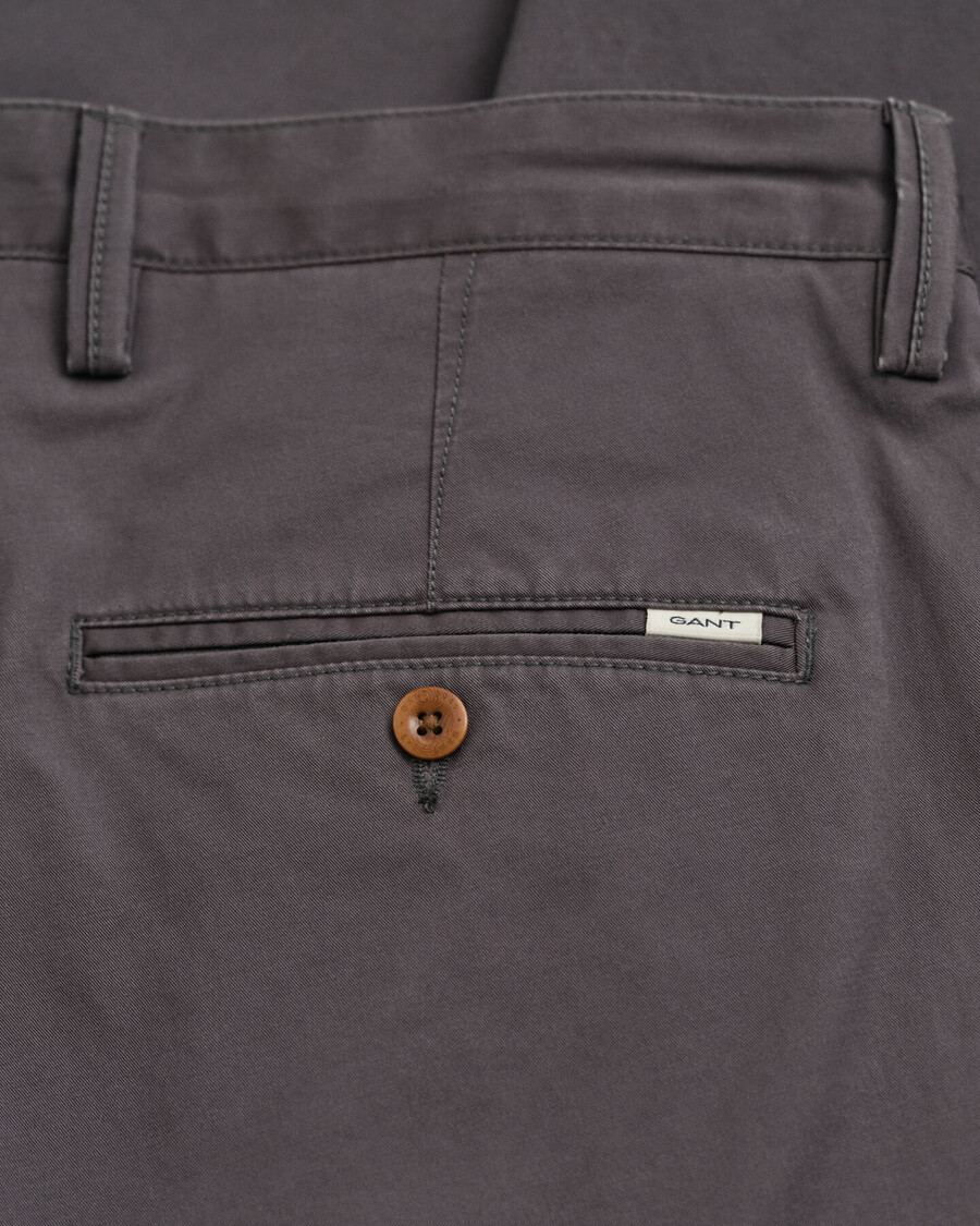 pantaloni chino slim fit twill - antracit
