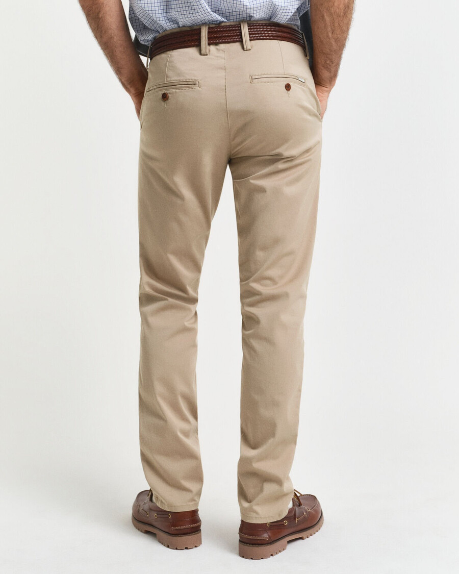 pantaloni chino slim fit twill - kaki închis