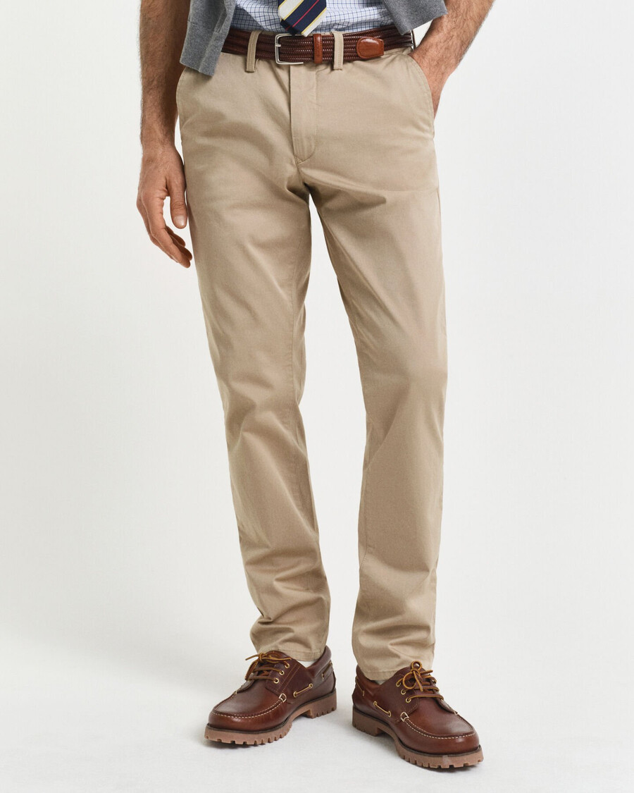 pantaloni chino slim fit twill - kaki închis