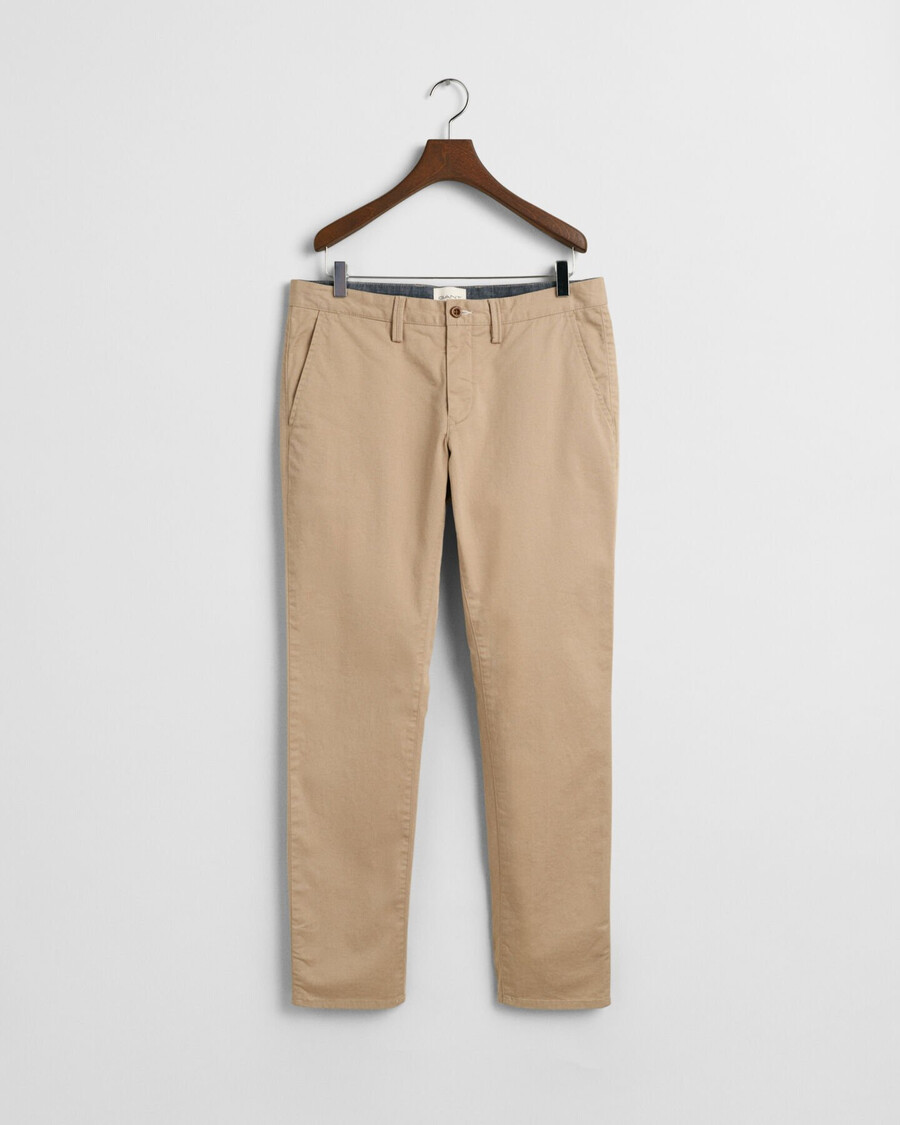 pantaloni chino slim fit twill - kaki închis