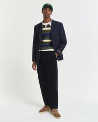 pantaloni chino din catifea reiată croială regulată - albastru seară