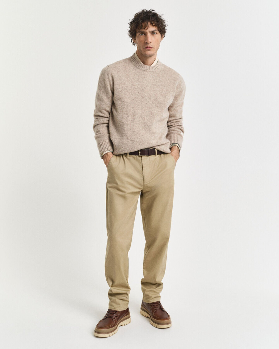 pantaloni chino croială regulată - kaki închis