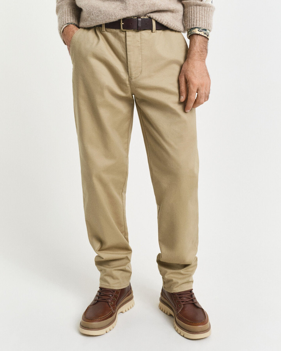 pantaloni chino croială regulată - kaki închis