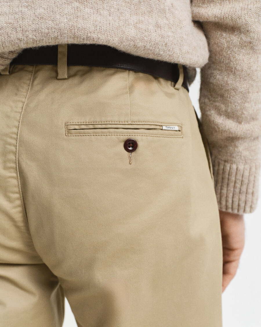 pantaloni chino croială regulată - kaki închis